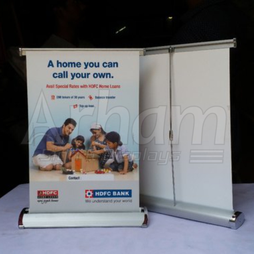 Table Top Roll Up Standee